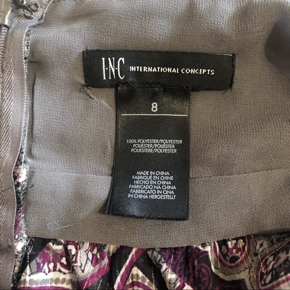 INC Women’s Patterned Blouse Top - Picture 3 of 4